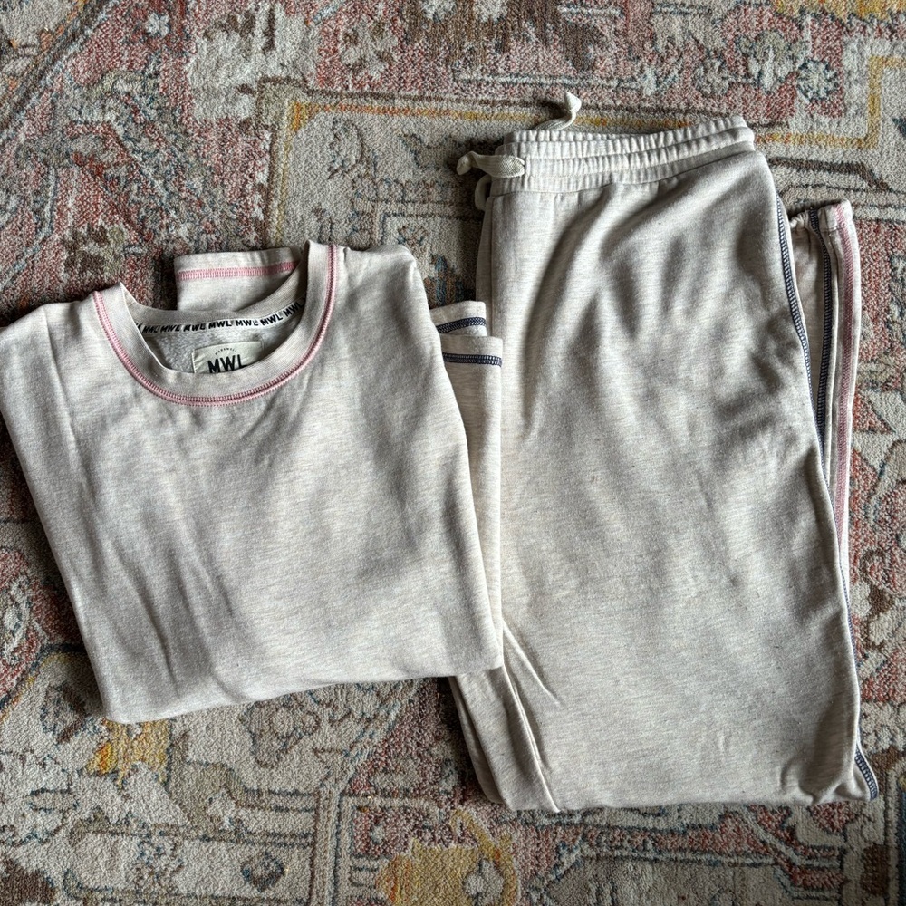 Madewell MWL Matching Set Sweatshirt and Sweatpants/Joggers